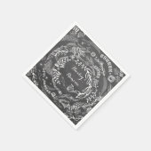 Chalkboard Floral Garland Servetten (Hoek)