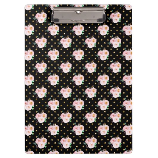 Chalkboard Floral Klembord (Voorkant)