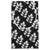 Chalkboard Floral Leaf Wedding Favor Klein Cadeauzakje (Achterkant)