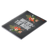 Chalkboard Floral Moeder van de Bride Notitieboek (Linkerzijde)