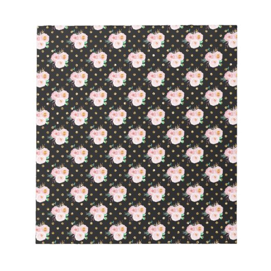 Chalkboard Floral Notitieblok (Voorkant)
