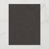 Chalkboard Floral Wedding Insert Kaarten (Achterkant)