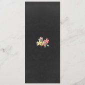 Chalkboard: Floral Wedding Table Menu (Achterkant)