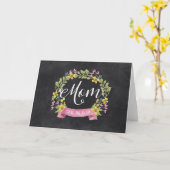 Chalkboard Florals | MOEDERDAG Kaart (Gele Bloem)