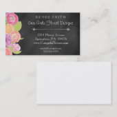 Chalkboard Florist & Floral Designer Visitekaartje (Voorkant / Achterkant)