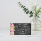 Chalkboard Florist & Floral Designer Visitekaartje (Staand voorkant)