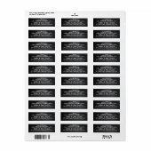 Chalkboard Flourish Adresetiketten Etiket (Full Sheet)