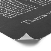 Chalkboard (Flourish and Swirl Seating Chart) Poster (Hoek)