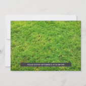 Chalkboard Football 1e eerste geboortecyfoto Kaart (Achterkant)