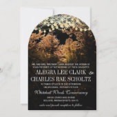 Chalkboard Forest Romantic Tree Wedding Kaart (Voorkant)