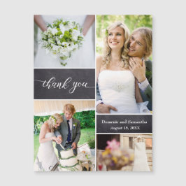 Chalkboard Foto Collage Rustic Wedding Hartelijk d