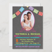 Chalkboard foto Mexicaanse Fiesta repetitie diner Kaart (Voorkant)