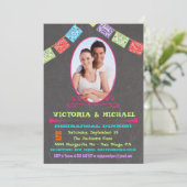 Chalkboard foto Mexicaanse Fiesta repetitie diner Kaart (Staand voorkant)