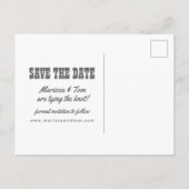 Chalkboard Foto Opslaan van de datum Briefkaart (Achterkant)