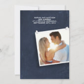 Chalkboard | Foto | Uitnodiging tot het ontvangen  (Achterkant)