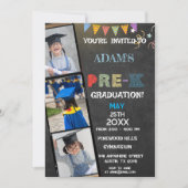 Chalkboard Foto voorschool Afstuderen Kaart (Voorkant)