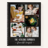 Chalkboard fotocollage familierecepten notitieboek (Voorkant)