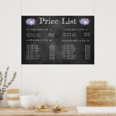 Chalkboard fotograaf Prijsmenu Afdrukken Poster (Keuken)