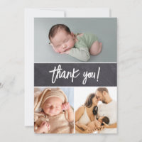Chalkboard-foto's Baby shower met handschrift