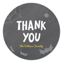 Chalkboard Frightful Creatures Halloween Dank je