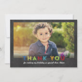 Chalkboard Fun Dank u wel Bedankkaart (Voorkant)