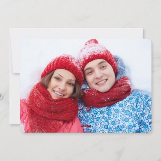 Chalkboard Future Mr. en Mrs. Kerstmis 2 Foto Feestdagenkaart (Achterkant)