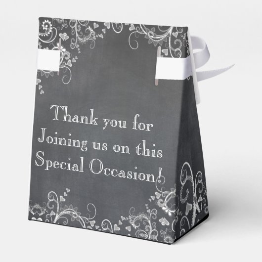 Chalkboard Gay Lesbisch Huwelijksceremonie Favoren Bedankdoosjes (Achterkant)