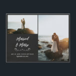 Chalkboard, gehuwd en verrukt | Kerstfoto Briefkaart<br><div class="desc">Chalkboard,  gehuwd en verrukt | Kerstfoto</div>