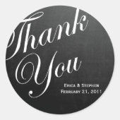 Chalkboard geïnspireerd Dank u Sticker (Voorkant)
