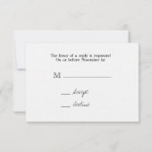 Chalkboard geïnspireerd door het moderne hedendaag RSVP kaartje (Achterkant)