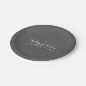 Chalkboard Geïnspireerd huwelijk Papieren Bordje (Gekanteld)