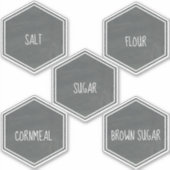 Chalkboard Geïnspireerd keukenrolenetiket Sticker (Voorkant)