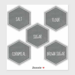 Chalkboard Geïnspireerd keukenrolenetiket Sticker