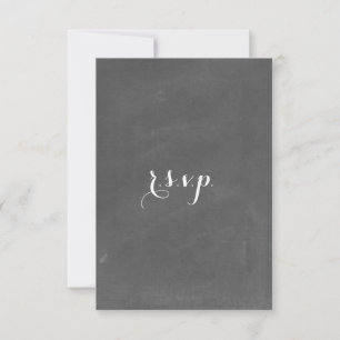 Chalkboard Geïnspireerd weddenschap RSVP