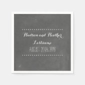 Chalkboard geïnspireerde bruiloft servetten (Voorkant)