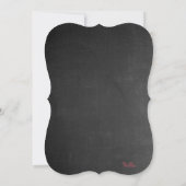 Chalkboard gekleurde Floral 10th Birthday Party Kaart (Achterkant)