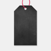 Chalkboard Geluid het alarm! Baby shower van een b Cadeaulabel (Achterkant)
