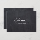 Chalkboard Gepersonaliseerd Cadeaubon (Voorkant / Achterkant)