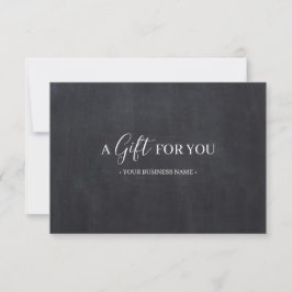Chalkboard Gepersonaliseerd Cadeaubon