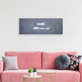 Chalkboard Gepersonaliseerd Canvas Afdruk (Insitu (Woonkamer))
