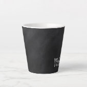  Chalkboard, gepersonaliseerd Latte Mok (Voorkant)