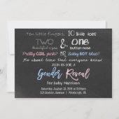 Chalkboard Geslacht onthullen Kaart (Voorkant)