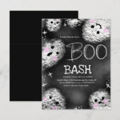 Chalkboard Ghost Boo Costume Halloween Birthday Briefkaart (Voorkant / Achterkant)