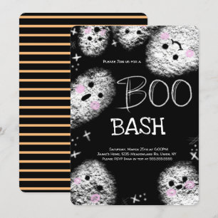 Chalkboard Ghost Boo Costume Halloween Birthday Kaart