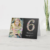 Chalkboard Girls Floral 6th Birthday Party (Voorkant)