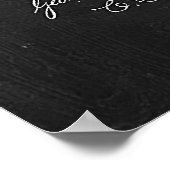 Chalkboard gitaar patent poster (Hoek)