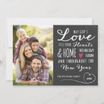 Chalkboard God's Love Holiday Fotokaart Feestdagenkaart<br><div class="desc">Chalkboard Gods Love Holiday Photo Card van Orabella Prints. Vervang het afbeelding van de sjabloon door een eigen foto voordat u het object koopt.</div>