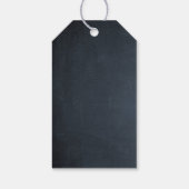 Chalkboard Gold Bar Mitzvah Dank u Cadeaulabel (Achterkant)