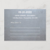 Chalkboard Gold Bar Mitzvah Foto opslaan van de da Aankondigingskaart (Achterkant)