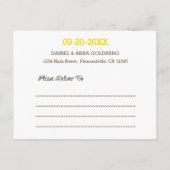 Chalkboard Gold Bar Mitzvah Foto opslaan van de da Aankondigingskaart (Achterkant)